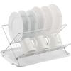 J&V TEXTILES Collapsible Dish Drying Rack - Popup for Easy Storage, Drain Water Directly into The Sink, Room for...