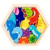 3d Children's Wooden Puzzle - Animals, Ocean, Fruits, Dinosaurs, Farm, Transportation - Montessori Teaching Aids And Building Blocks Gift Set, Halloween, Christmas, Thanksgiving Day Gift
