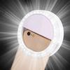 Aa Battery Mobile Phone Accessories Portable Led Ring Mini Fill Light Selfie Flash Ring Light For Phone Live Streaming Video Make Face Beauty