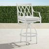 Set of 2 Grayson Swivel Bar Stools in White Finish - Frontgate