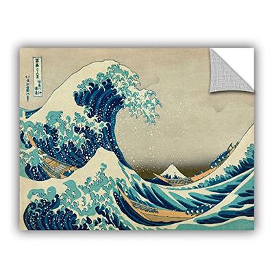 ArtWall Katsushika Hokusai 'The Great Wave Off Kanagawa' Removable Graphic Wall Art , 36x48-Inch
