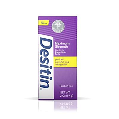 Desitin Maximum Strength Baby Diaper Rash Cream with 40% Zinc Oxide, Travel Size, 2 oz (Pack of 6)