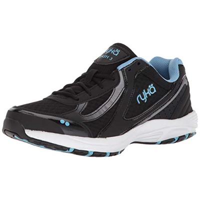 Ryka Women's Dash 3 Walking Shoe Black/Meteorite/nc Blue 7.5 W US