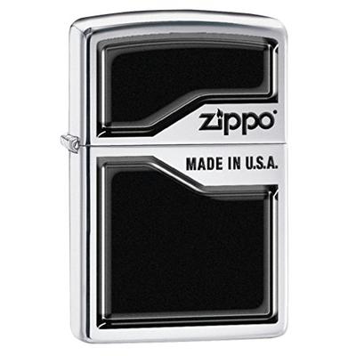 Zippo Lighter: Zippo, Made in USA - High Polish Chrome 78075