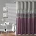 Night Sky Shower Curtain Gray/Purple 72X72 - Lush Decor 16T003961