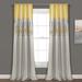 Night Sky Window Curtain Panel Single Yellow/Gray 42X84 - Lush Decor 16T003952