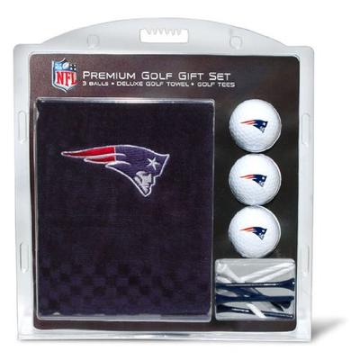 Team Golf NFL New England Patriots Gift Set Embroidered Golf Towel, 3 Golf Balls, and 14 Golf Tees 2