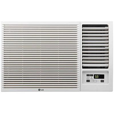 LG 7,500 115V Window-Mounted 3,850 BTU Supplemental Heat Function Air Conditioner White