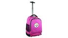 Denco NFL Pittsburgh Steelers Expedition Wheeled Backpack, 19-inches, Pink