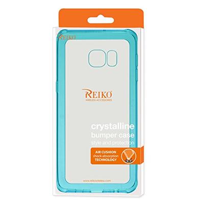 Reiko Transparent TPU Carrying Case for Samsung Galaxy S6 Edge Plus - Retail Packaging - Navy