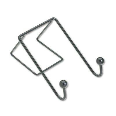 Fellowes Partition Additions Wire Double-Garment Hook, 4 X 6, Black