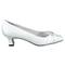 Easy Street Women's Waive Dress Pump,Silver Satin,10 M US