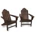 POLYWOOD® Long Island Adirondack 2-Piece Set | 38.5 H x 31.25 W x 33.75 D in | Wayfair PWS185-1-MA