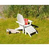 POLYWOOD® Long Island Adirondack 2-Piece Set in Green | 38.5 H x 55 W x 78 D in | Wayfair PWS186-1-LI