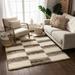 White 47 x 2 in Area Rug - Well Woven Asilah Claire Blocks Shag Ivory Rug Polypropylene | 47 W x 2 D in | Wayfair AA-72-4