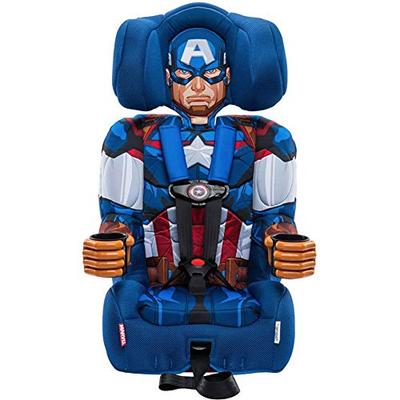 KidsEmbrace 2-in-1 Harness Booster Car Seat, Marvel Avengers Captain America