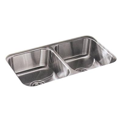 STERLING 11406-NA McAllister 32-inch by 18-inch Under-mount Double Equal Bowl Kitchen Sink, Stainles