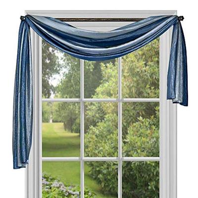 Achim Home Furnishings Ombre Window Scarf, 50 by 144", Blue, 50 x 144,