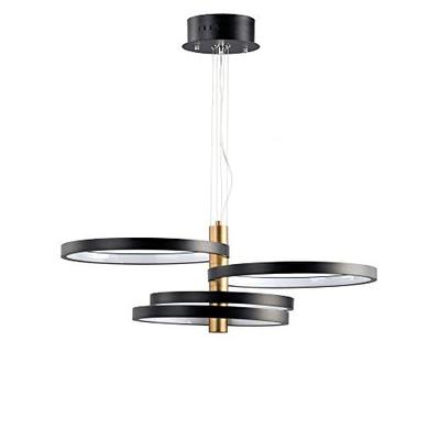 ET2 Lighting E24326-BKGLD Hoopla Multi-Light Pendant Black/Gold