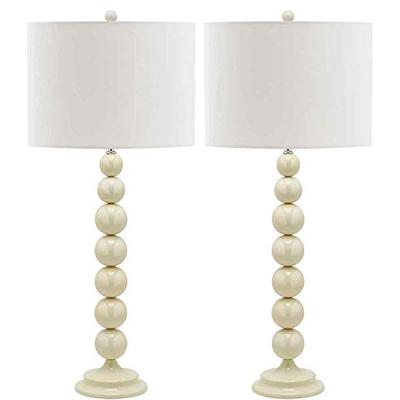 Safavieh Lighting Collection Jenna White Stacked Ball 31-inch Table Lamp (Set of 2)