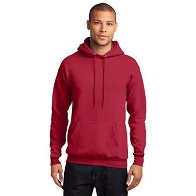 Port & Company Men's Classic Pullover Hooded Sweatshirt M Red