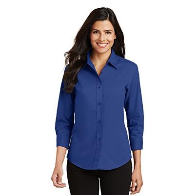 Port Authority Ladies 3/4-Sleeve Easy Care Shirt. L612 Royal S