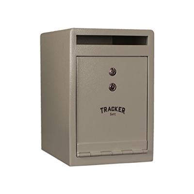 Tracker Safe DS120810-K Steel Deposit Safe, Key Lock, White/Cream Powder Coat Paint, 0.55 cu. ft.