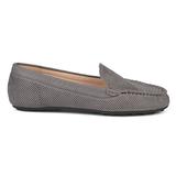 Brinley Co. Womens Comfort Sole Faux Nubuck Laser Cut Loafers Grey, 5.5 Regular US screenshot. Shoes directory of Clothing & Accessories.
