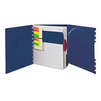 Ampad Versa Crossover Notebook, Letter Size, Wide-Ruled, Navy, 60 Sheets (25-634)