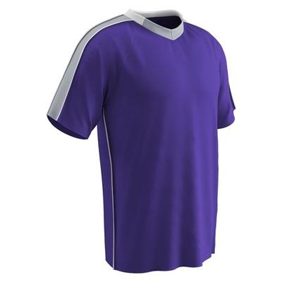 Champro Mark Soccer Jersey Youth Purple/Silver/White X Small