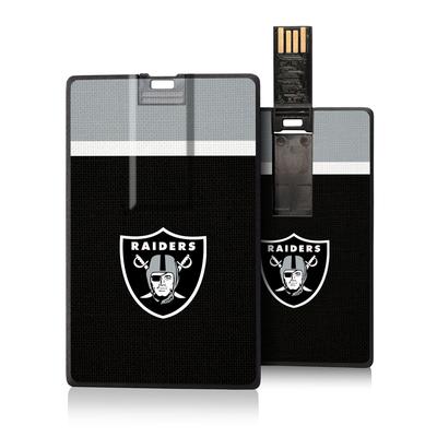 Las Vegas Raiders Striped Credit Card USB Drive