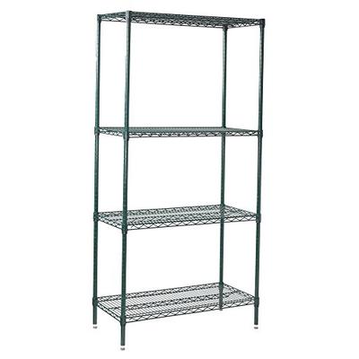 Winco VEXS-1848 4-Tier Wire Shelving Set, Epoxy Coated, 18" x 48" x 72"