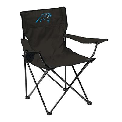 Logo Brands NFL Carolina Panthers Quad Chair Quad Chair, Charcoal, One Size