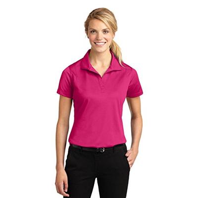 Sport-Tek Women's Micropique Sport Wick Polo, Pink Raspberry, Small