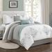 Darling Embroidery King Comforter Set - Elight Home 21238K