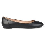 Brinley Co. Womens Comfort Sole Faux Leather Round Toe Flats Black, 10 Regular US screenshot. Shoes directory of Clothing & Accessories.