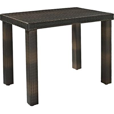 Crosley Furniture Palm Harbor Outdoor Wicker High Dining Table - Brown