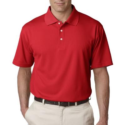 UltraClub Men's Cool & Dry Stain-Release Performance Polo L RED