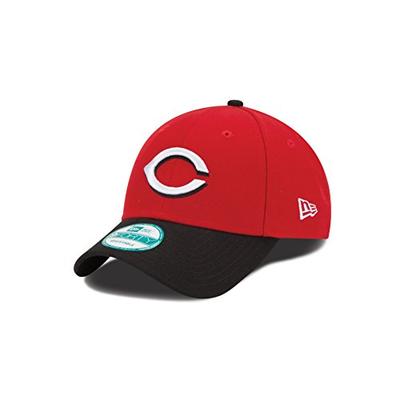 New Era MLB Cincinnati Reds Road The League 9FORTY Adjustable Cap, One Size, Scarlet