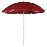 Sunnydaze 5 Foot Outdoor Beach Umbrella with Tilt Function, Portable, Red screenshot. Patio Umbrellas directory of Outdoor Furniture.