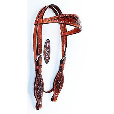 PRORIDER Horse Saddle Tack Bridle Western Leather Headstall BreastCollar 78137B