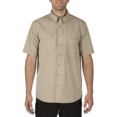 5.11 Men's Stryke Short Sleeve EDC Shirt, Khaki, Small