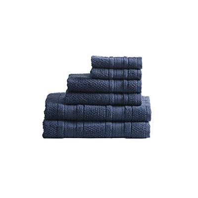 Madison Park Adrien Super Soft 6 Piece Cotton Towel Set Blue See Below
