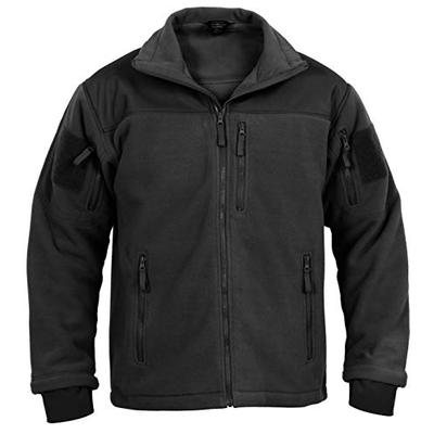 Rothco Spec Ops Tactical Fleece Jacket, Black, XL