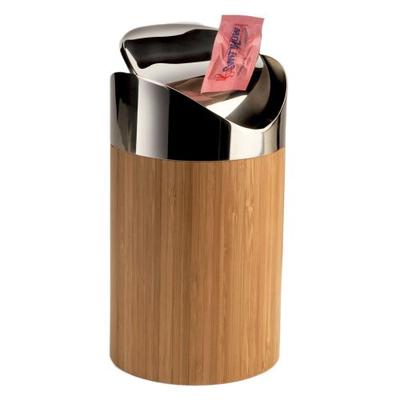 Cal-Mil 1717-60 Bamboo Counter Trash Bin
