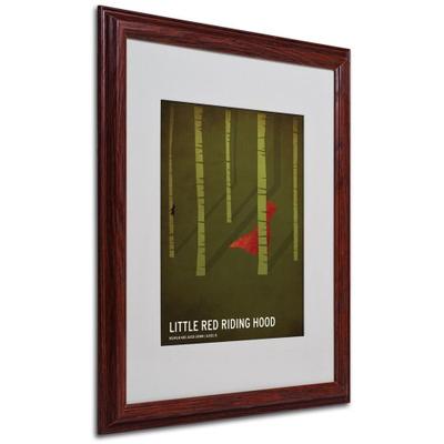 Red Riding Hood Artwork by Christian Jackson in Wood Frame, 16 by 20-Inch
