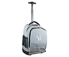 Denco NCAA Kentucky Wildcats Expedition Wheeled Backpack, 19-inches, Grey