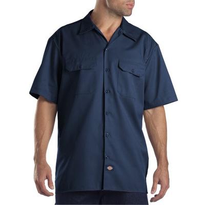 Dickies Men's Big-Tall Short-Sleeve Work Shirt,Navy,4X