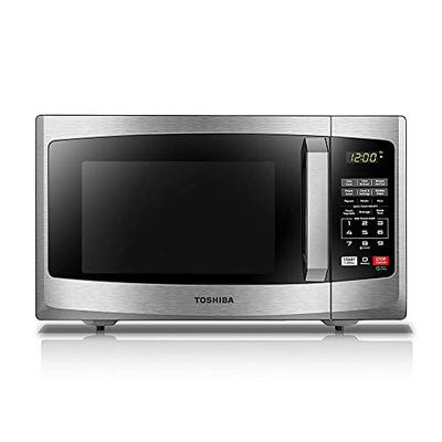 Toshiba EM925A5A-SS Microwave Oven with Sound On/Off ECO Mode and LED Lighting 0.9 cu. ft. Stainless