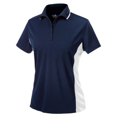 Charles River Apparel Women's Color Blocked Wicking Polo Navy/White XL